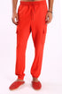 Cargo sweatpants in cotton and viscose cashmere with side pockets